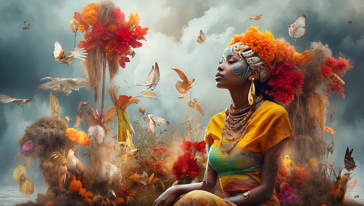 Dreamcore_dreamlike_scene-Aborigines_03 od Josef Johann Michel
