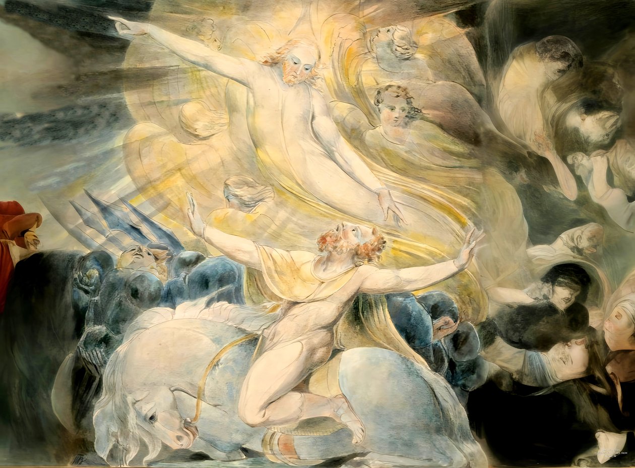JJM-recreate_Blake-W_The Conversion of Saul (Saulovo obrácení) od Josef Johann Michel