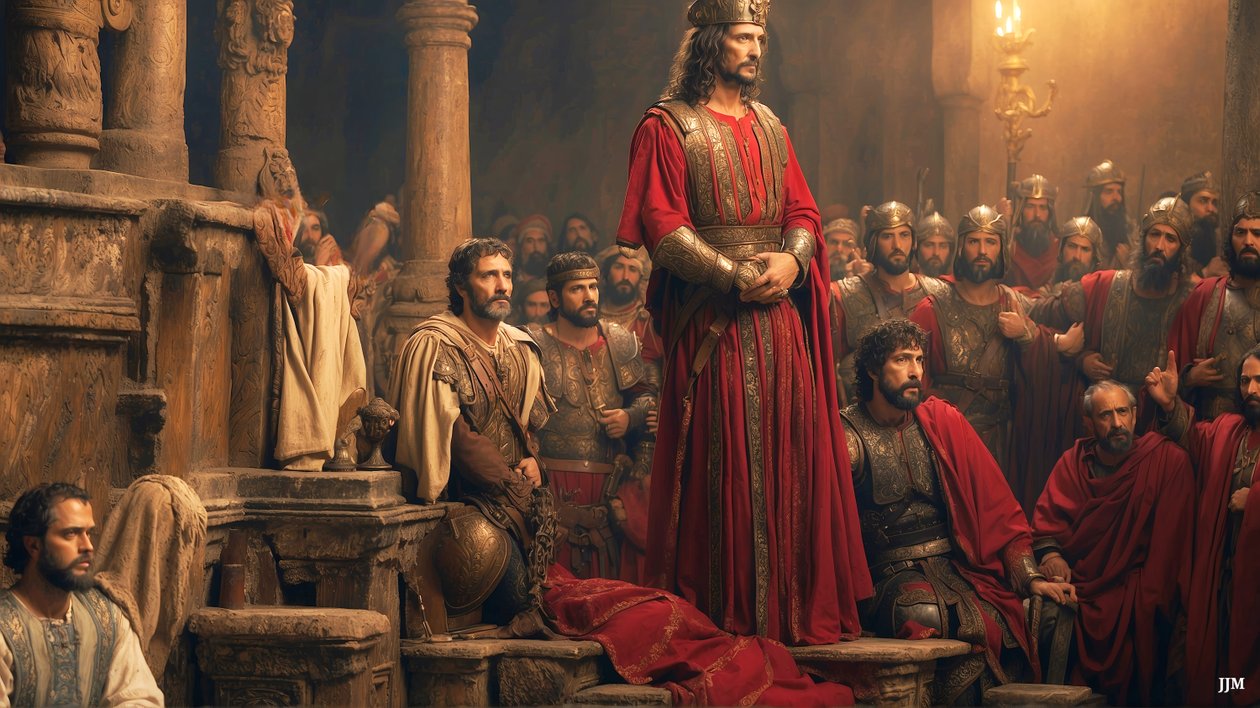 Ježíš_obviněn a odsouzen Pilátem_02 od Josef Johann Michel