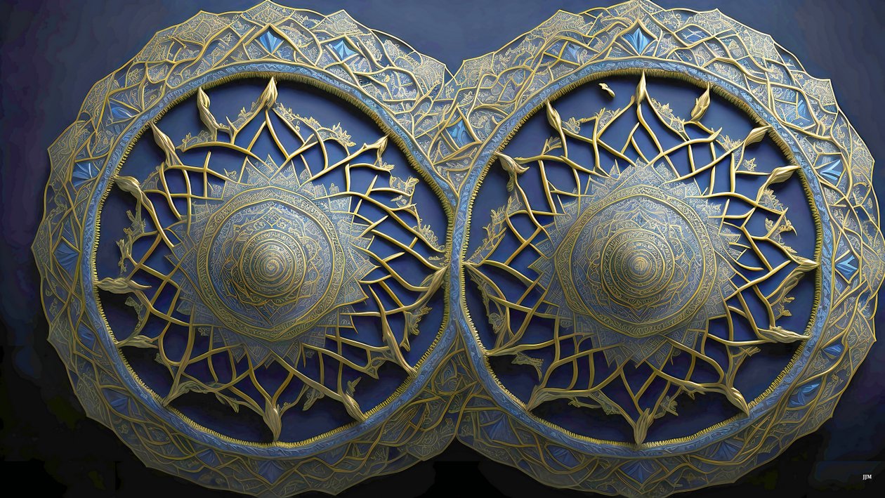mandala: egyptiläiset elementit_01 od Josef Johann Michel