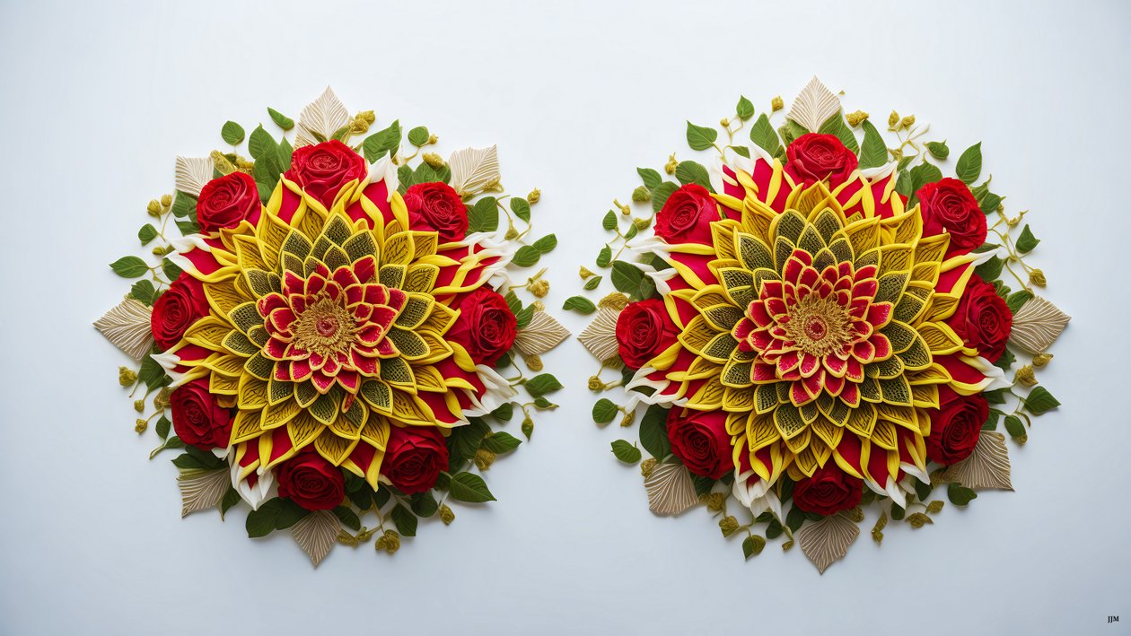 mandala: rose-flower elements_01 od Josef Johann Michel