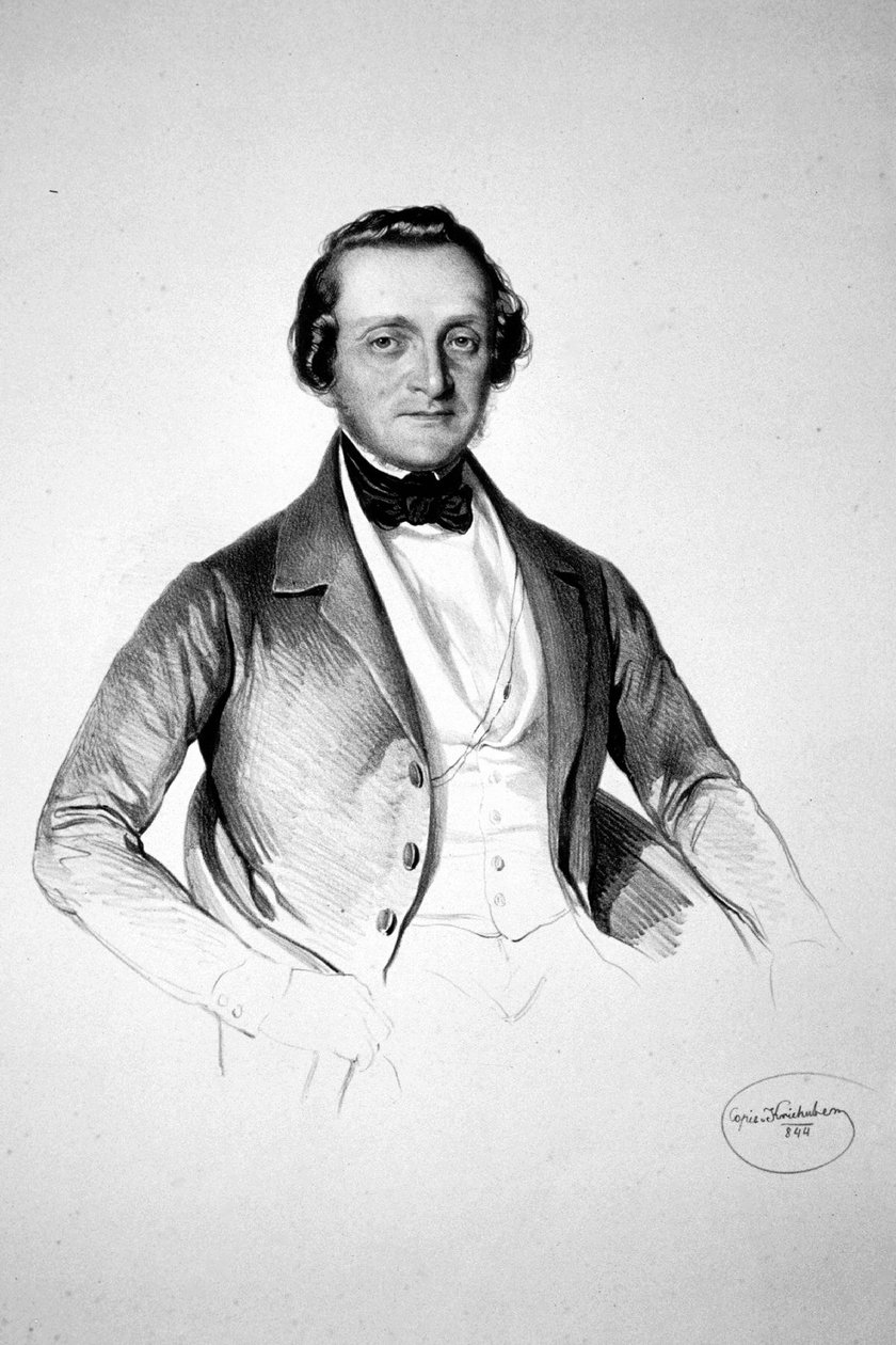 Friedrich Grimschitz Litho od Josef Kriehuber