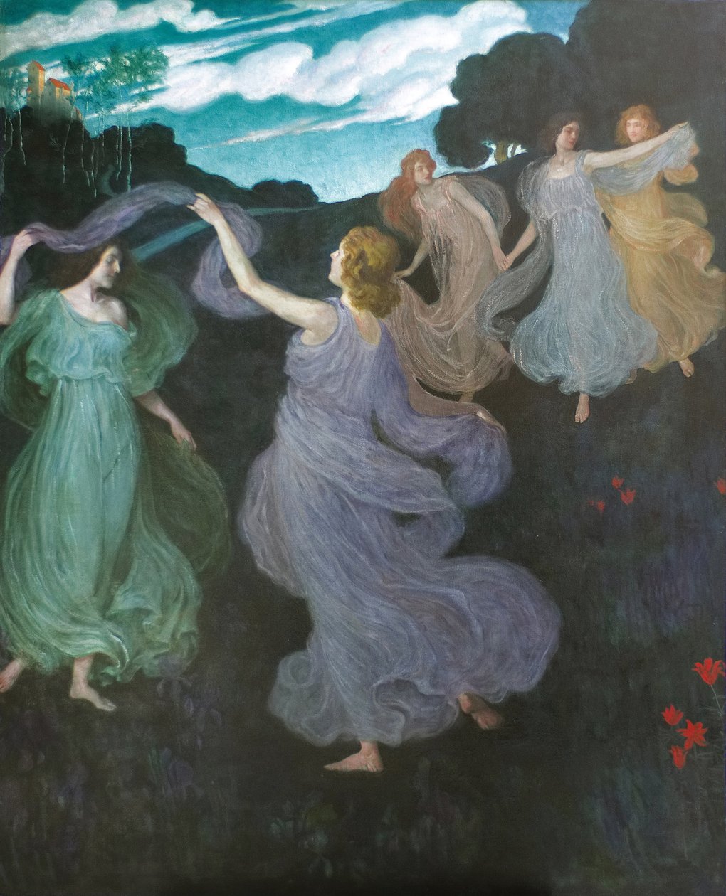 Tanec elfů, 1888-1889. od Josef Maria Auchentaller