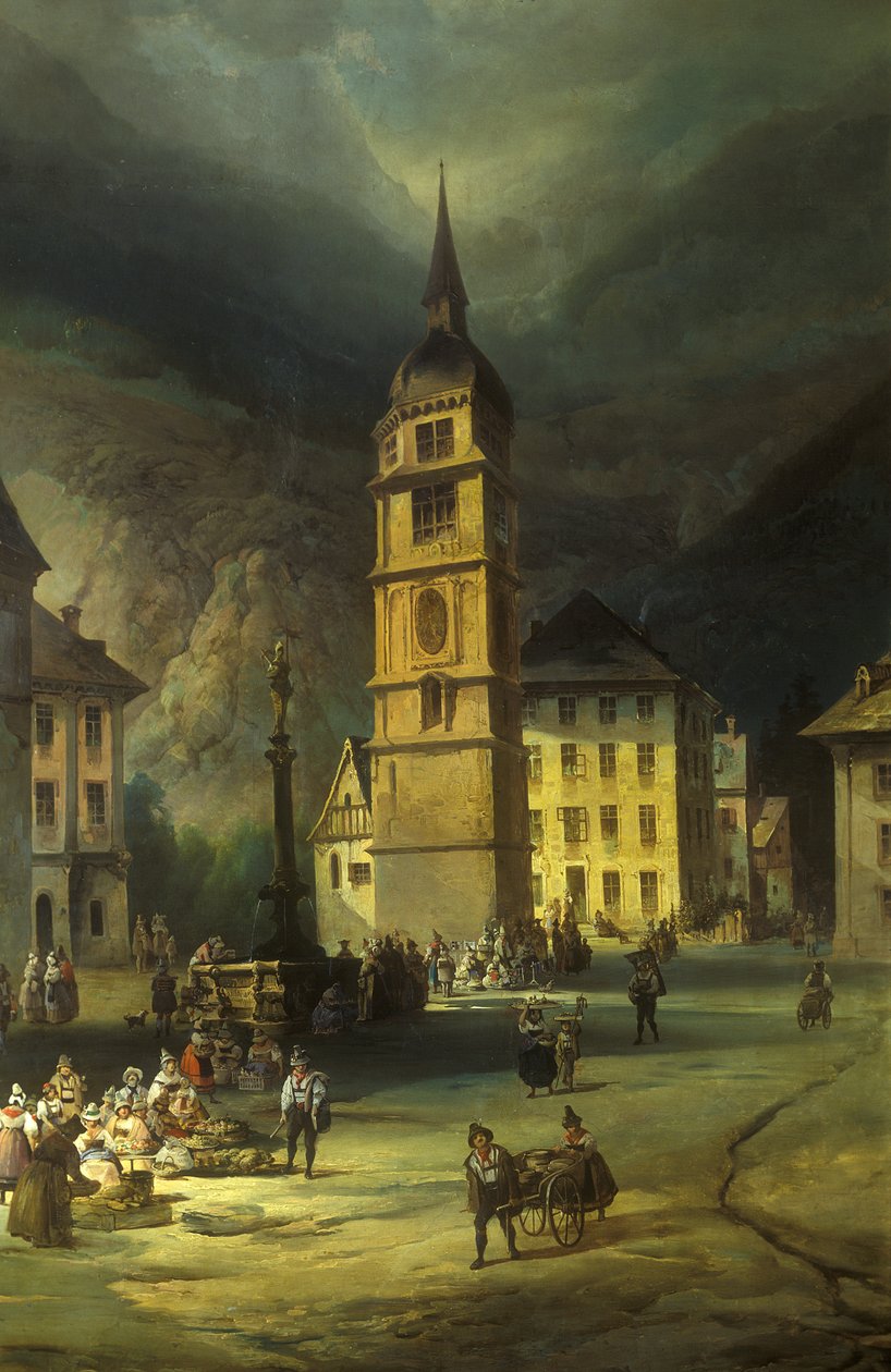 Altdorf u Lucernského jezera od Josef Matěj Navrátil