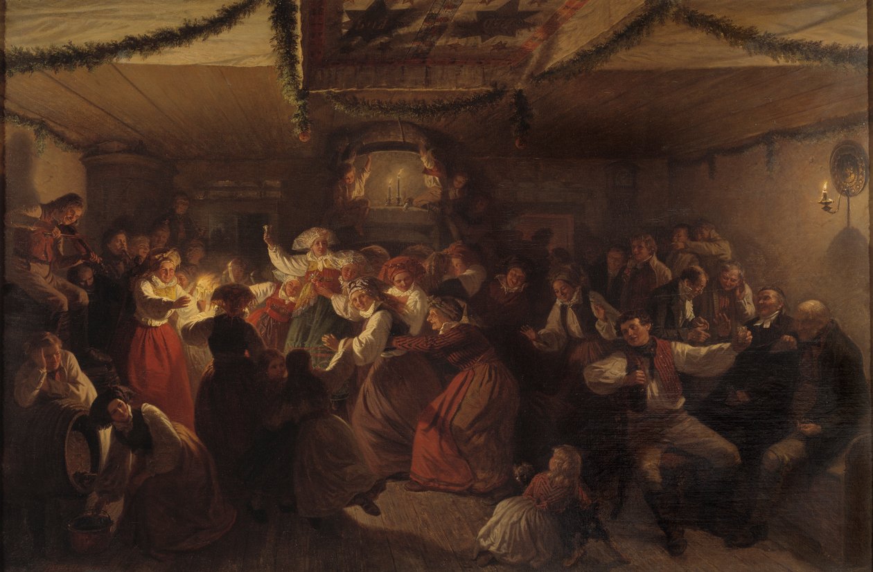 Svatba ve Vingåker, 1857. od Josef Wilhelm Wallander