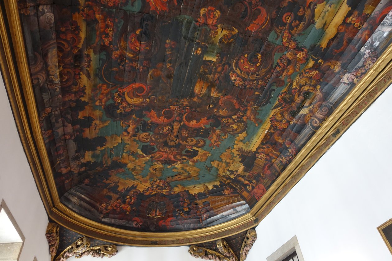 Hlavní síň paláce Biscainhos, Braga, Portugalsko od Joseolgon