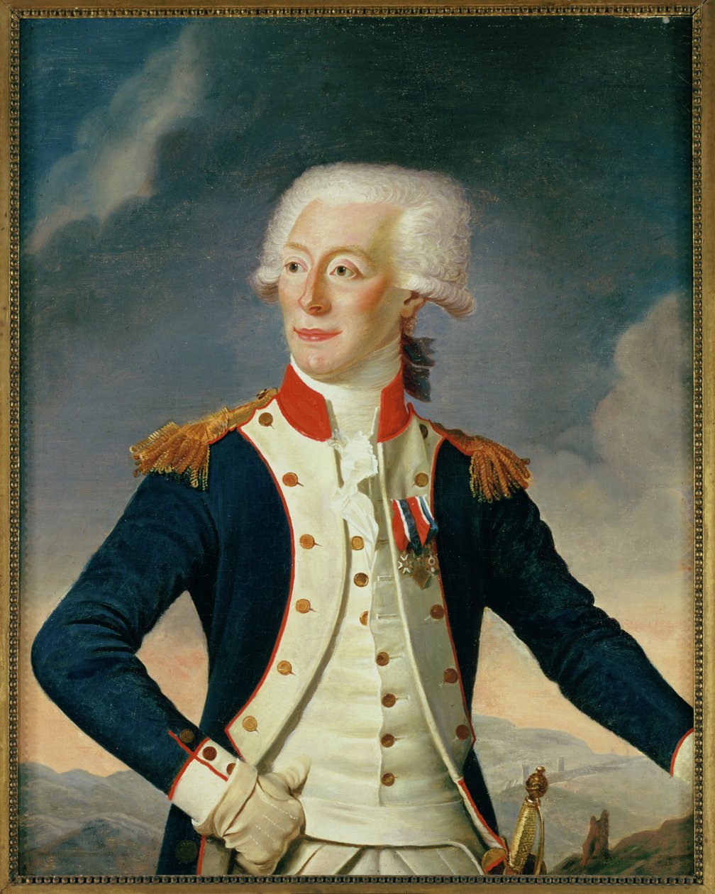 Markýz Marie-Joseph-Paul-Yves-Roch-Gilbert du Motier de Lafayette, 1790 od Joseph Boze