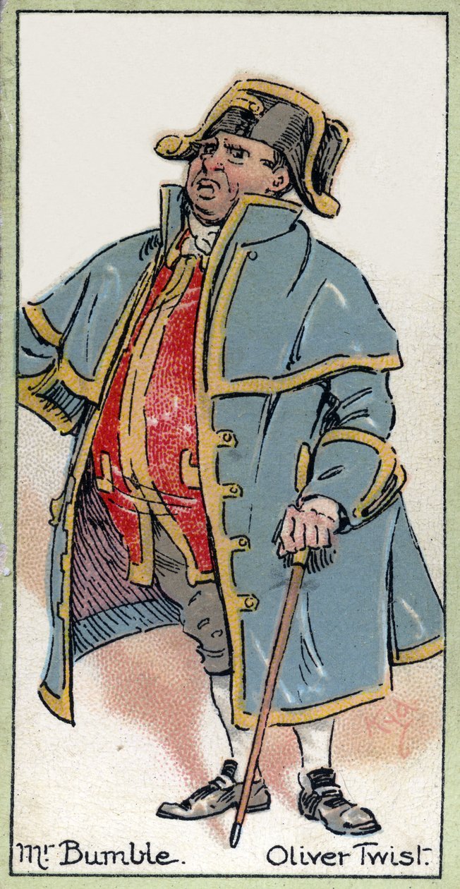 Pan Bumble, z "Oliver Twist", Charles Dickens, 1923 od Joseph Clayton Clarke