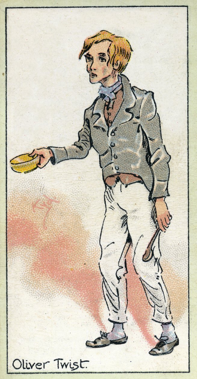 Oliver žádá více, z filmu „Oliver Twist“, od Charlese Dickense, 1923 od Joseph Clayton Clarke