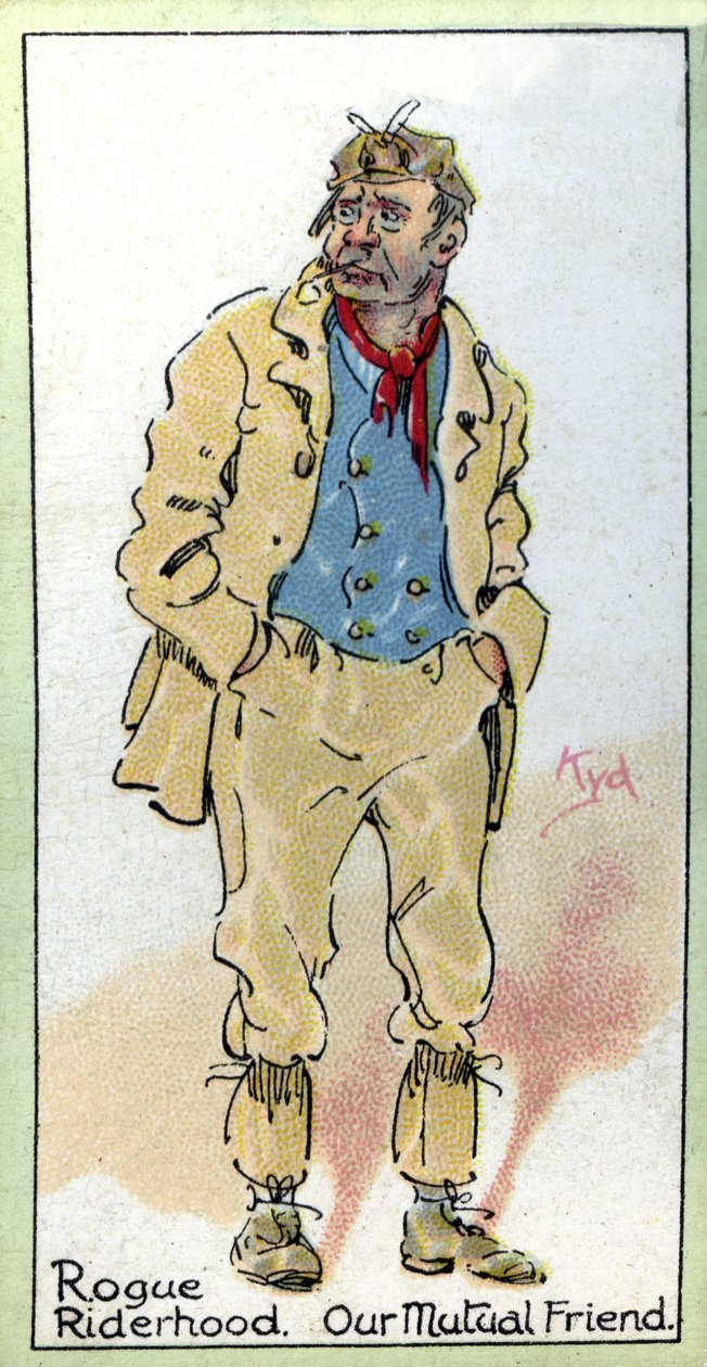 Rogue Riderhood, z „Našeho vzájemného přítele“, od Charlese Dickense, 1923 od Joseph Clayton Clarke