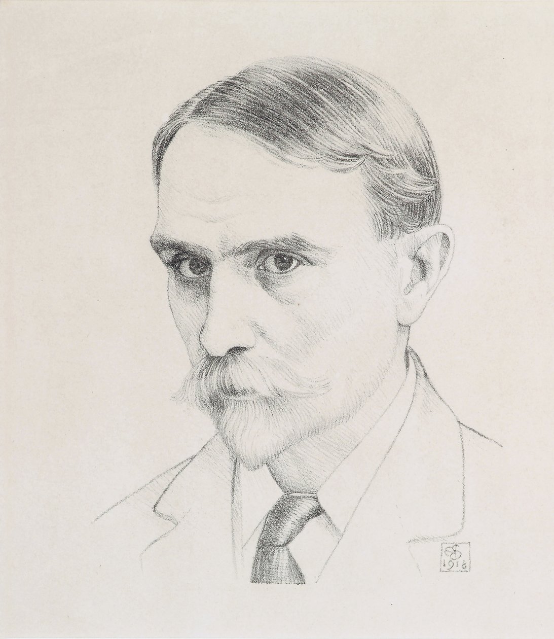 Autoportrét, 1918 od Joseph Edward Southall