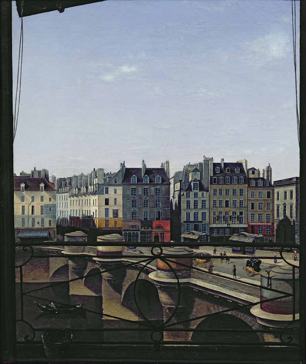 Pohled na Pont Neuf, c.1845 od Joseph Eusebie Prevot