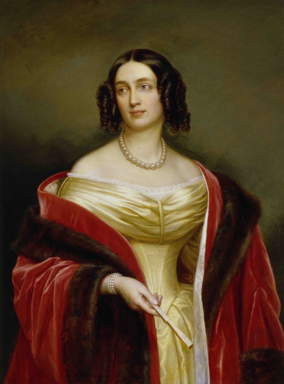 Portrét Alžběty Ludoviky Bavorské (1801-1873), královny Pruska od Joseph Carl Stieler