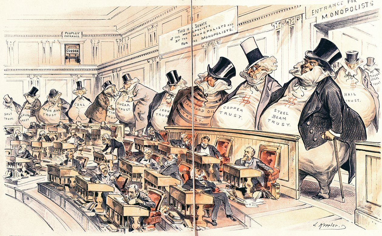 Šéfové Senátu, ilustrace z amerického časopisu 