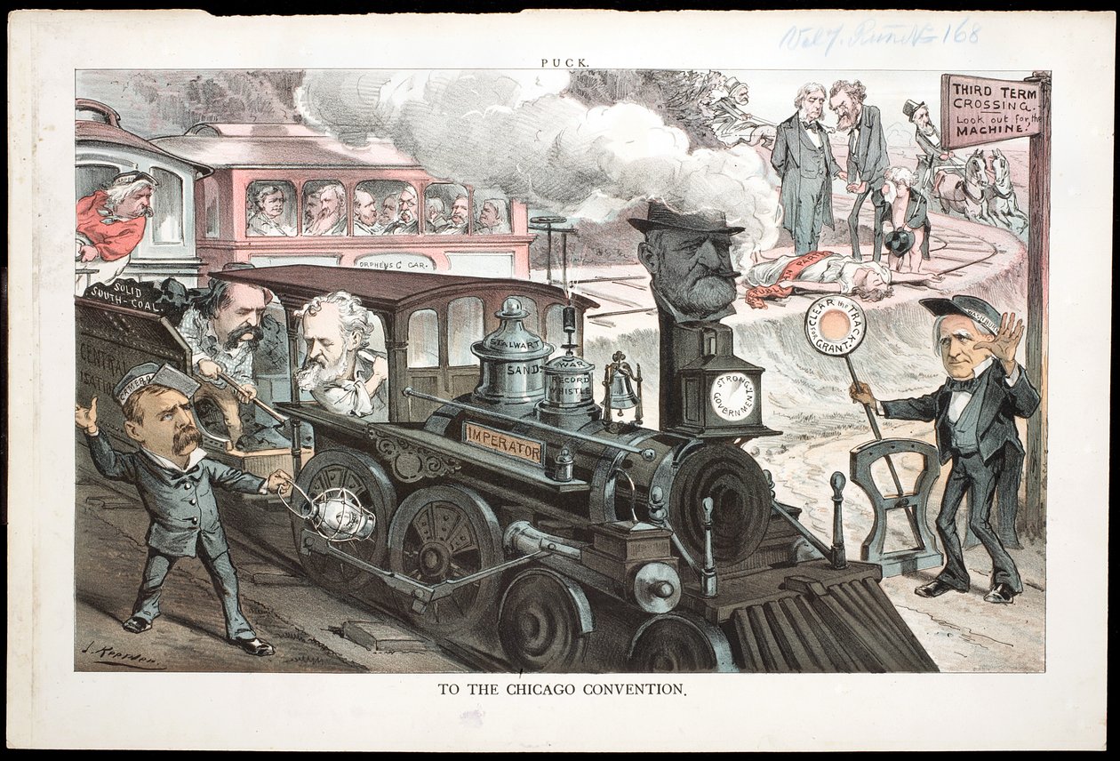 Na Chicago Convention, 1880 od Joseph Keppler