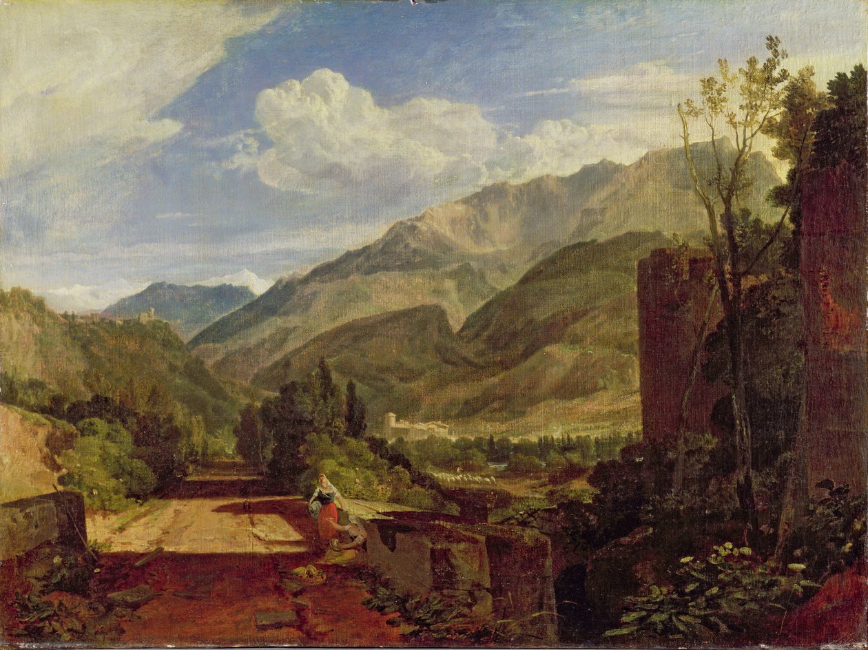 Chateau de St. Michael, Bonneville, Savoy, 1803 od Joseph Mallord William Turner