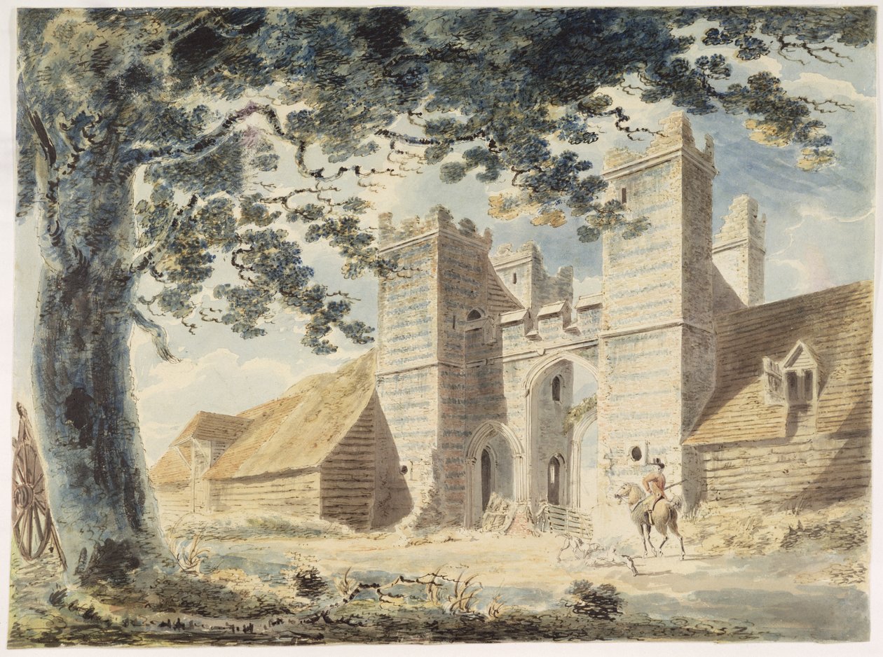 Dent de Lion, Margate, cca 1791 (wc přes grafit s perem a inkoustem na papíře) od Joseph Mallord William Turner