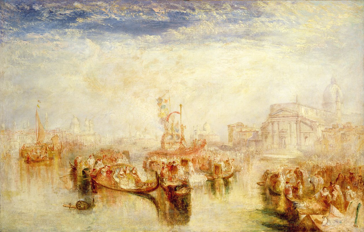 Uložení Belliniho obrázků v Redentore, 1841 od Joseph Mallord William Turner