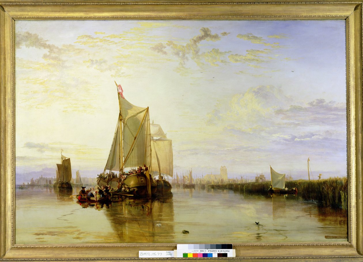 Dort nebo Dordrecht: The Dort Packet-Boat z Rotterdamu Becalmed, 1817-18 od Joseph Mallord William Turner