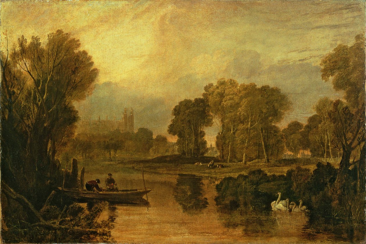 Eton College od řeky aneb Temže v Etonu, asi 1808 od Joseph Mallord William Turner