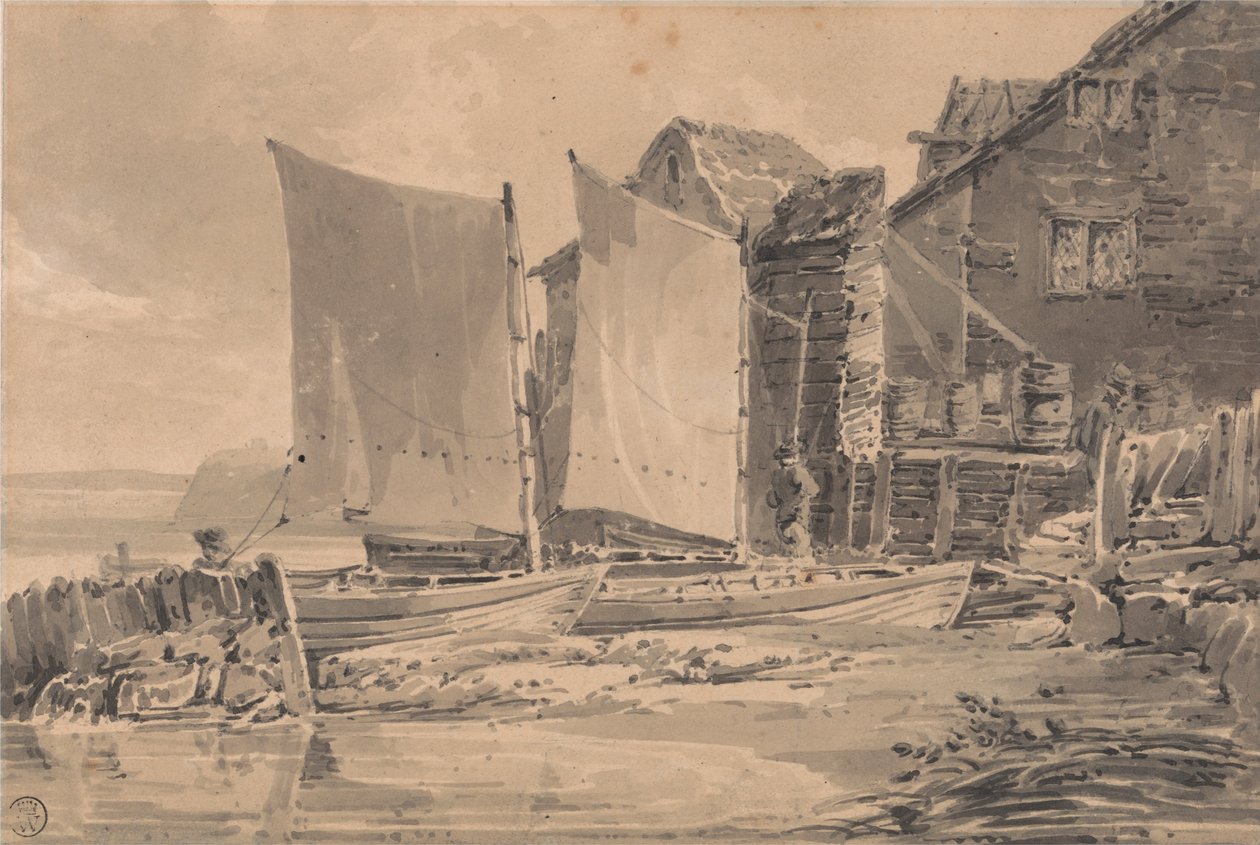 Fishermans Cottage, Dover od Joseph Mallord William Turner