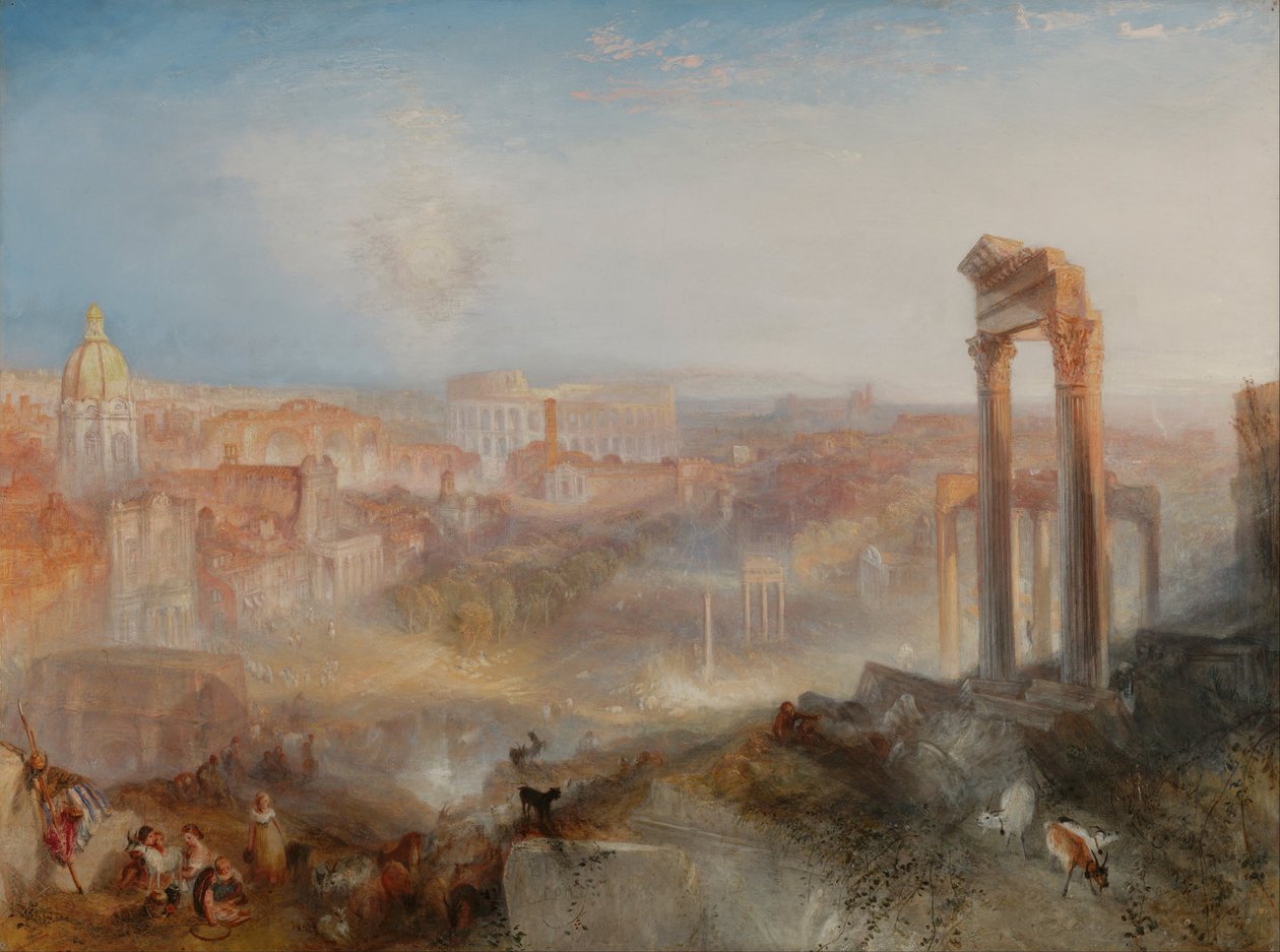 Moderní Rome-Campo Vaccino od Joseph Mallord William Turner