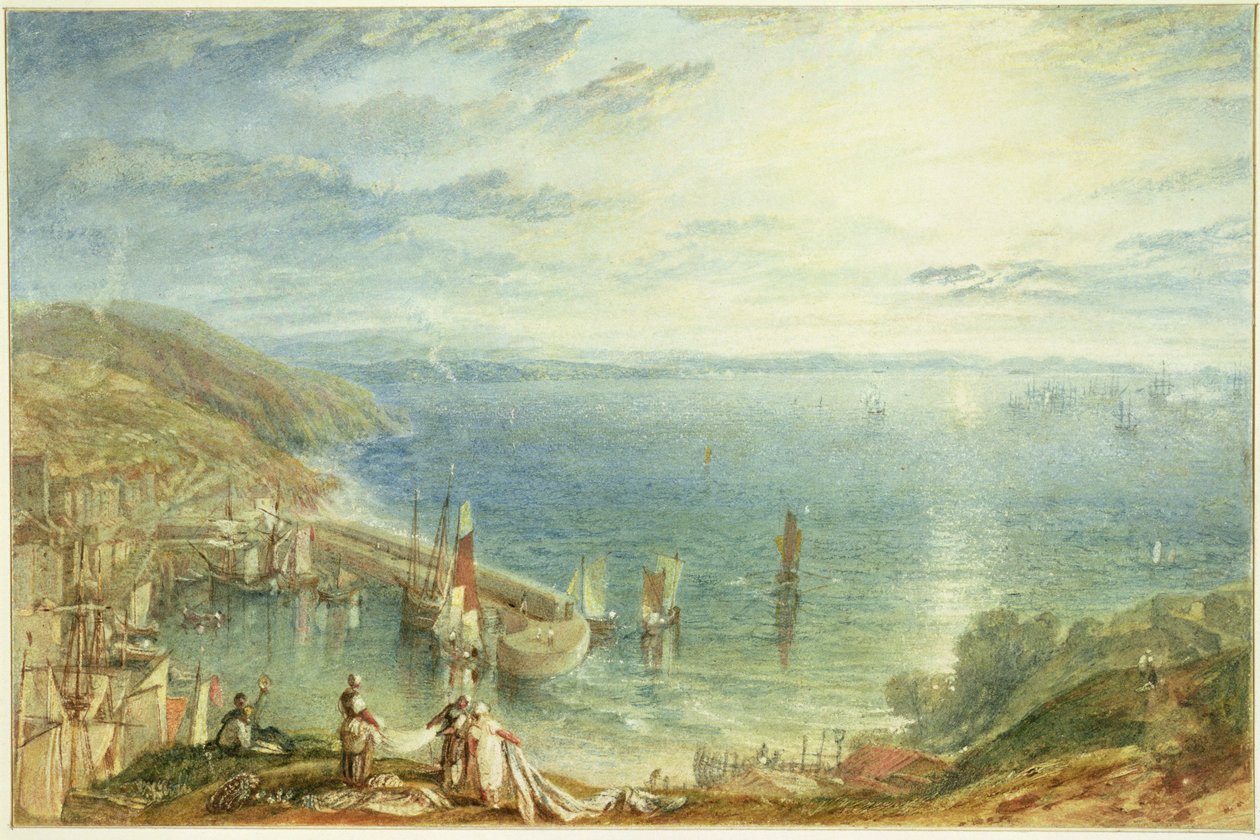 č. 1790 Torbay z Brixhamu, kolem 1816-17 od Joseph Mallord William Turner