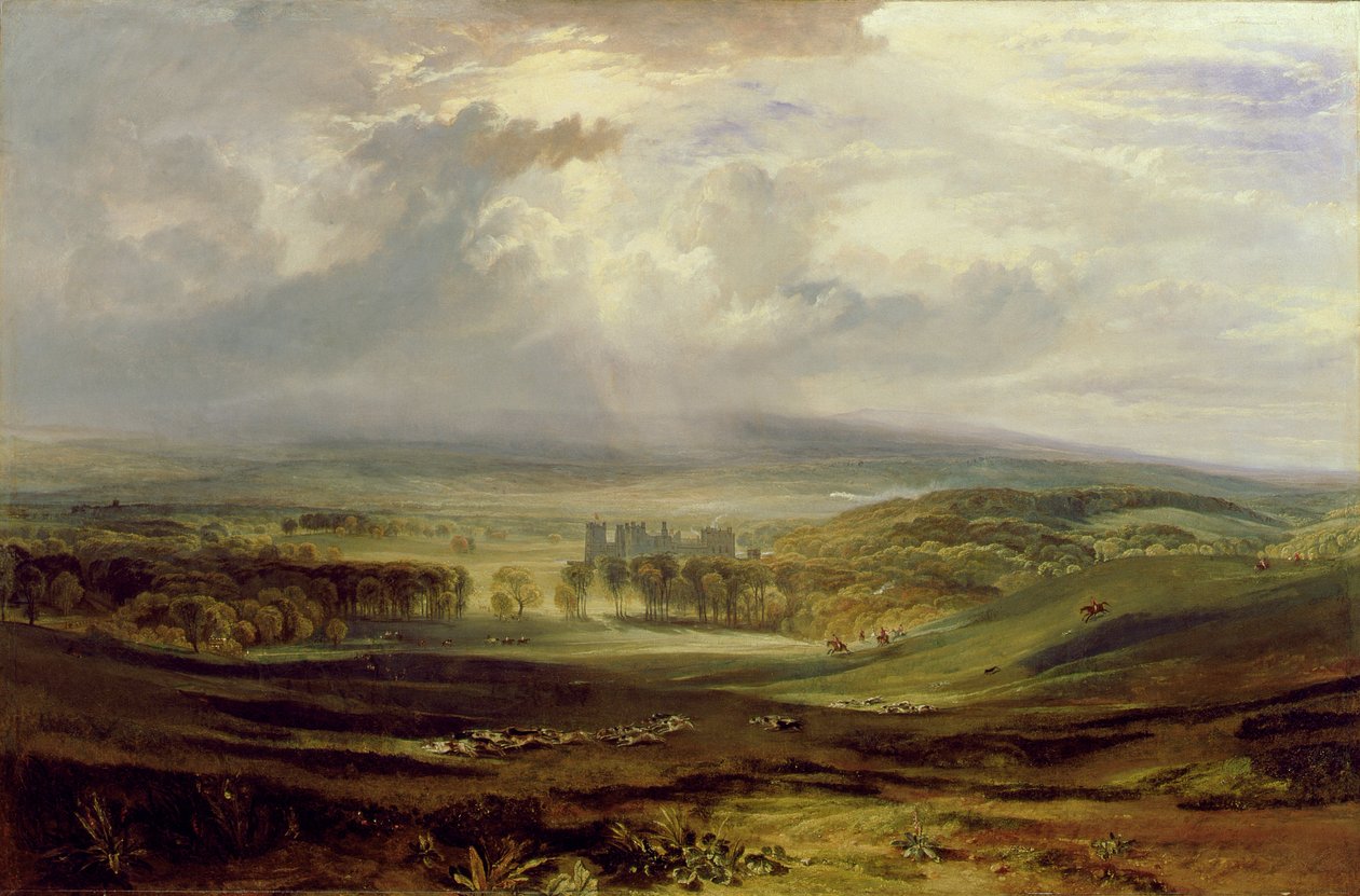 Hrad Raby, sídlo hraběte z Darlingtonu, 1817 od Joseph Mallord William Turner