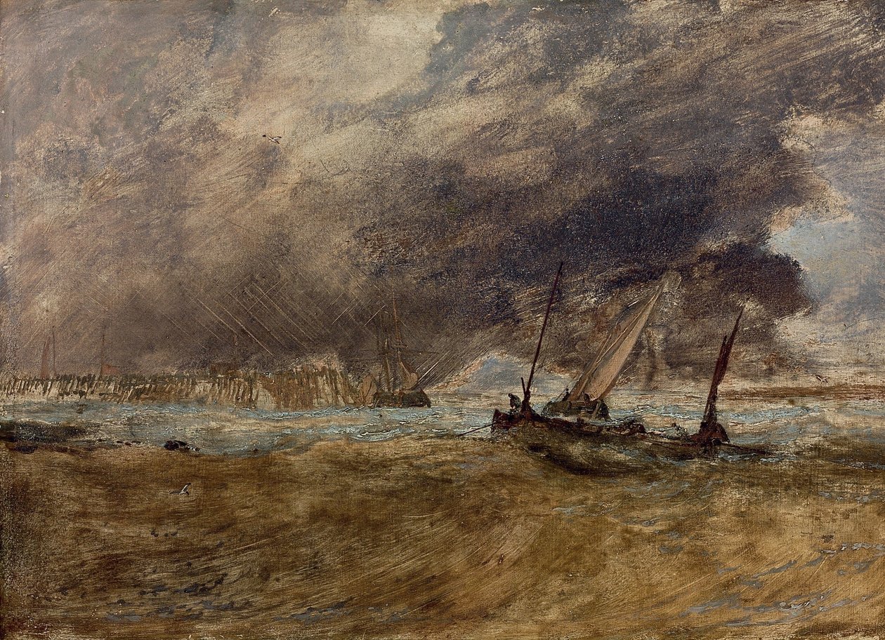 Seapiece s rybářskými čluny od Joseph Mallord William Turner