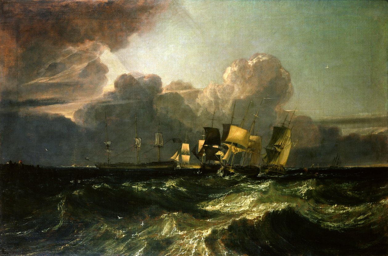Lodě mířící k Anchorage („The Egremont Sea Piece“), 1802 od Joseph Mallord William Turner