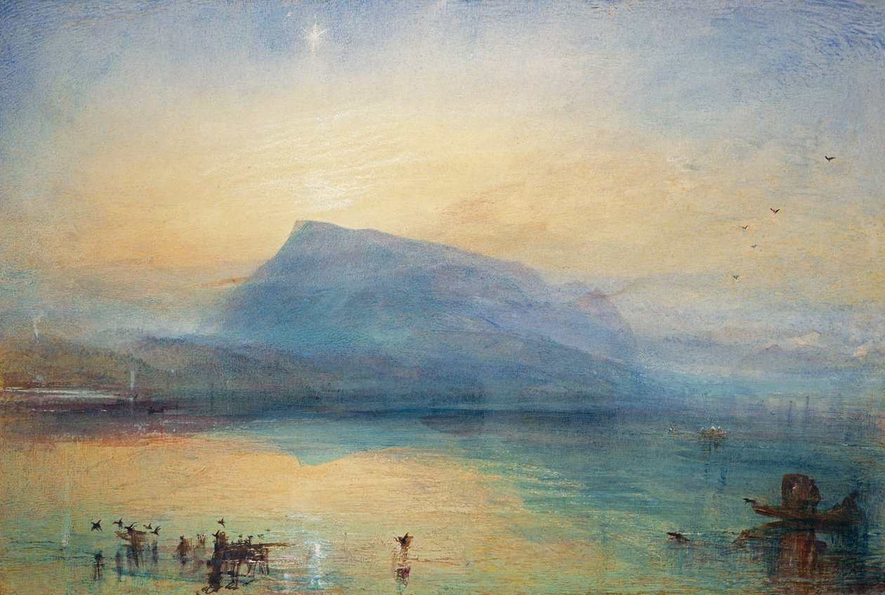 The Blue Rigi: Lake of Lucerne - Sunrise, 1842 od Joseph Mallord William Turner