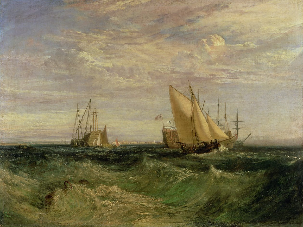 Soutok Temže a Medway, c.1808 od Joseph Mallord William Turner