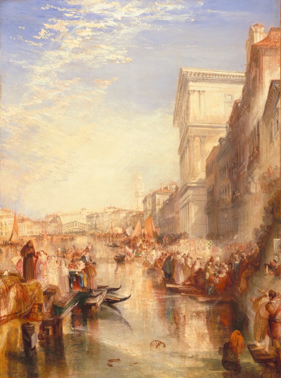 Canal Grande: Scéna - ulice v Benátkách, c.1837 od Joseph Mallord William Turner