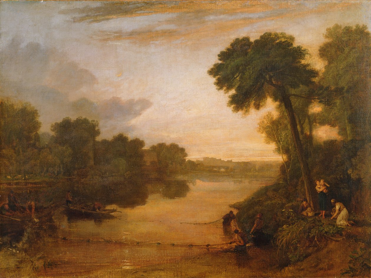 Temže poblíž Windsoru, kolem roku 1807 od Joseph Mallord William Turner