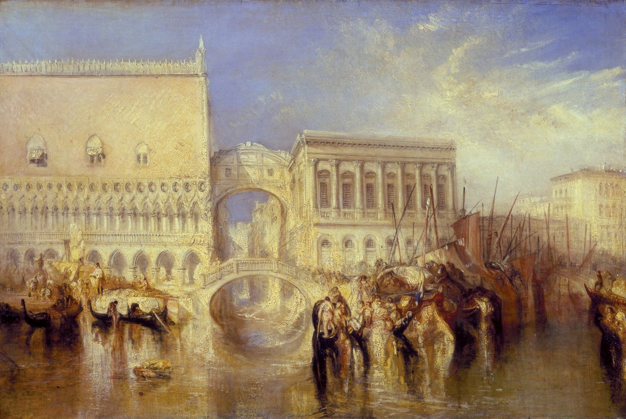 Benátky, Most vzdechů od Joseph Mallord William Turner