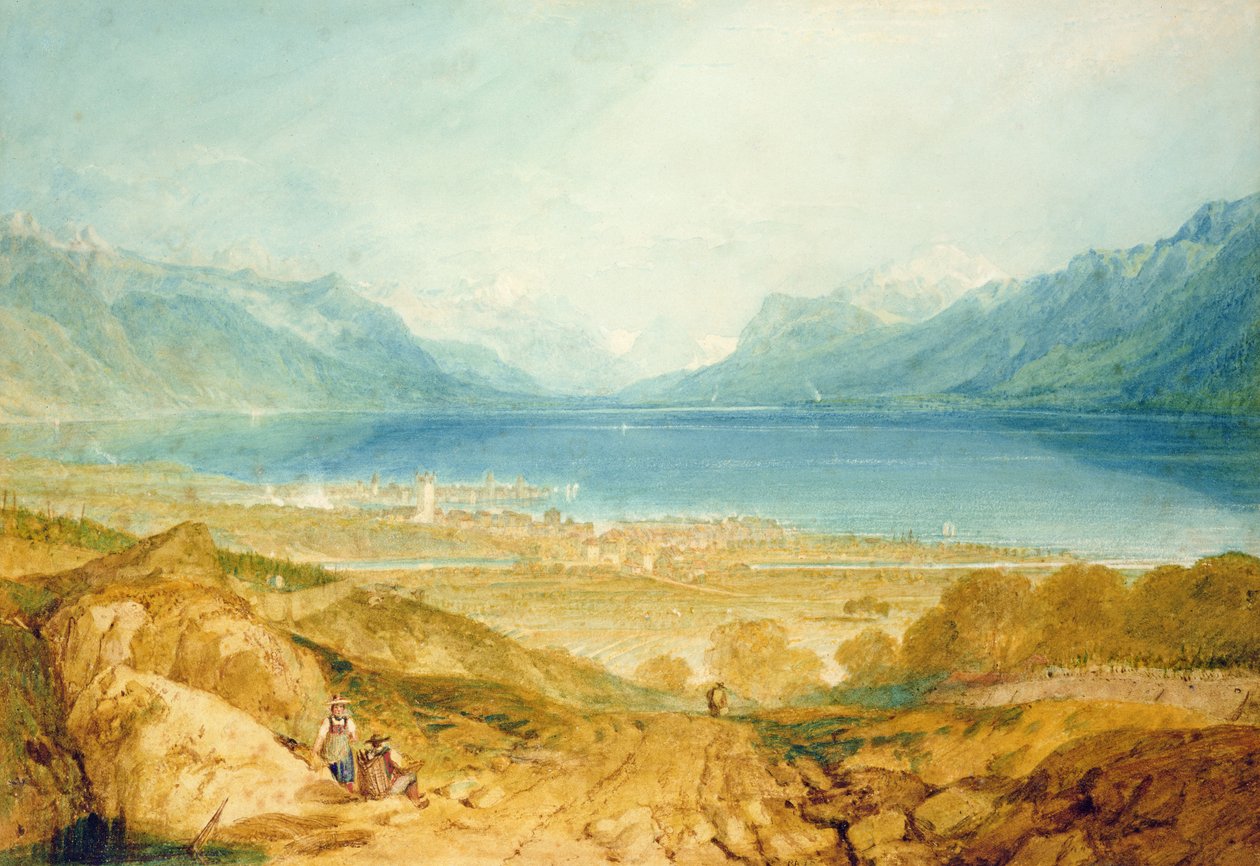 Vevey, Ženevské jezero od Joseph Mallord William Turner