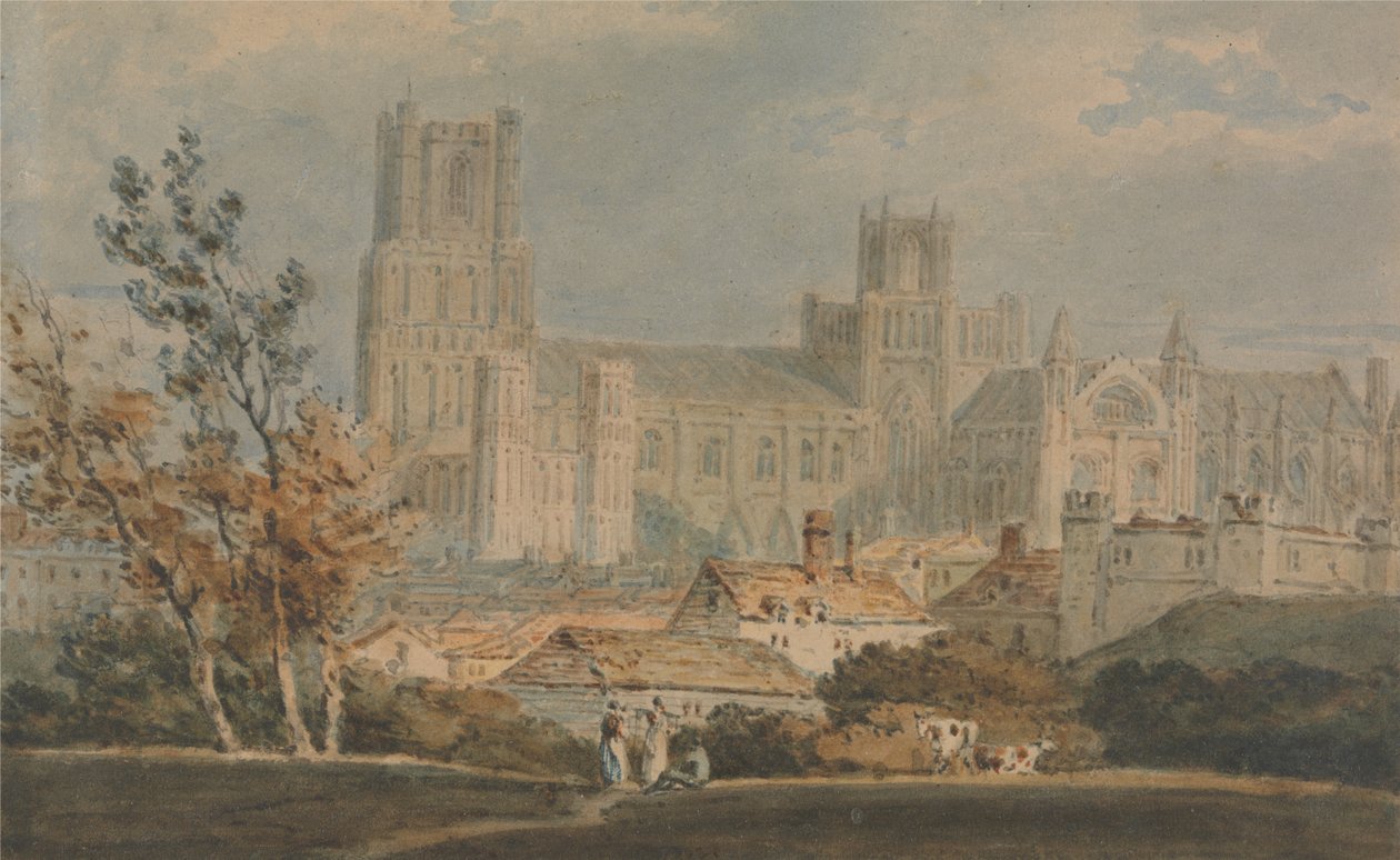 Pohled na katedrálu Ely od Joseph Mallord William Turner