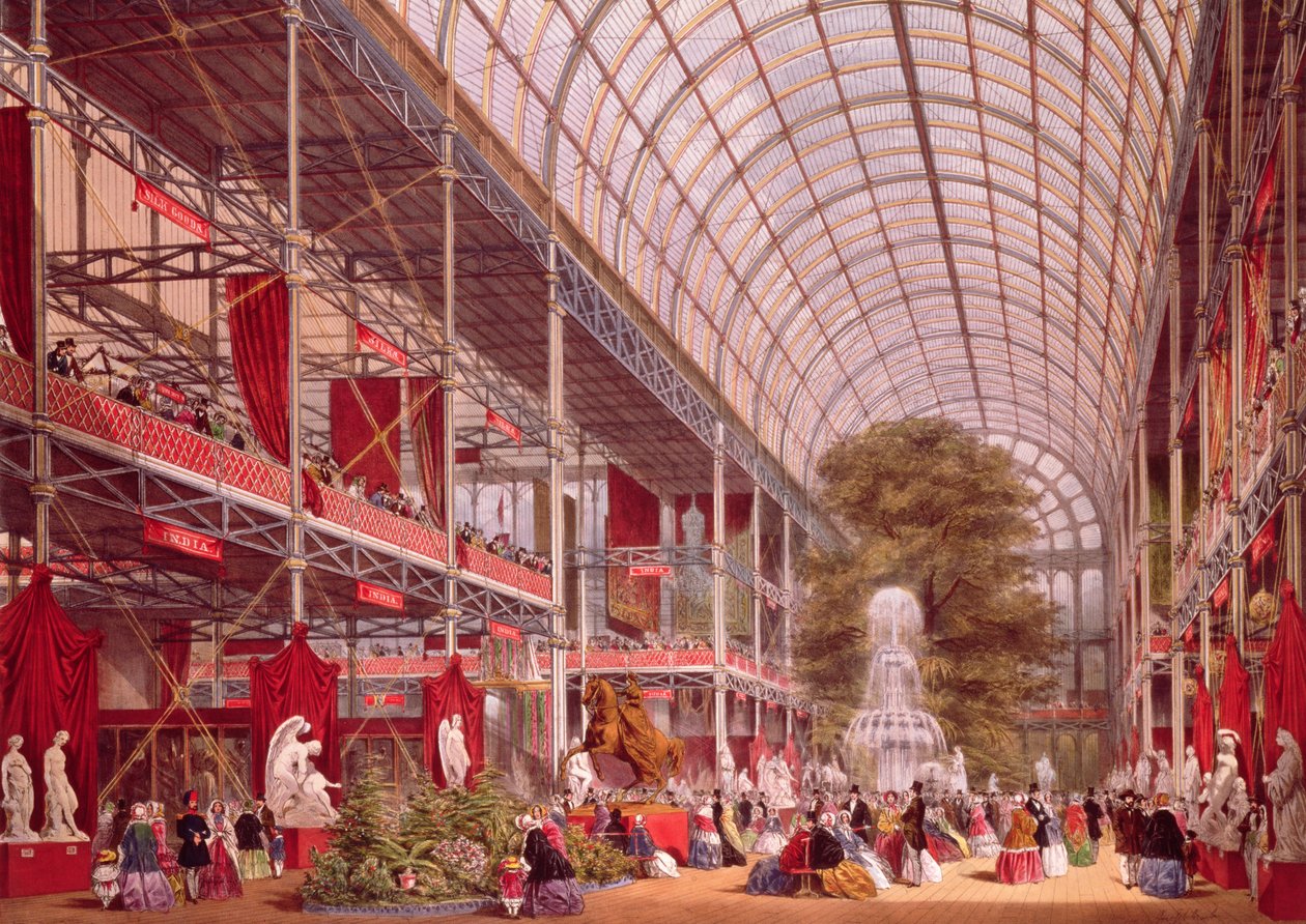 Příčná loď na Velké průmyslové výstavě v roce 1851, deska 4 z 
