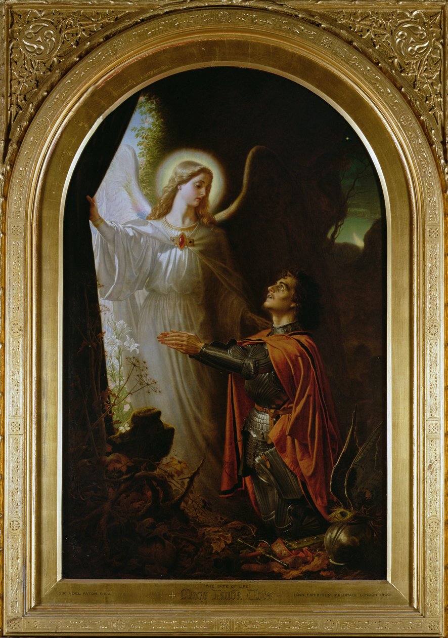Mors Janua Vitae (Brána života), 1866 od Joseph Noel Paton