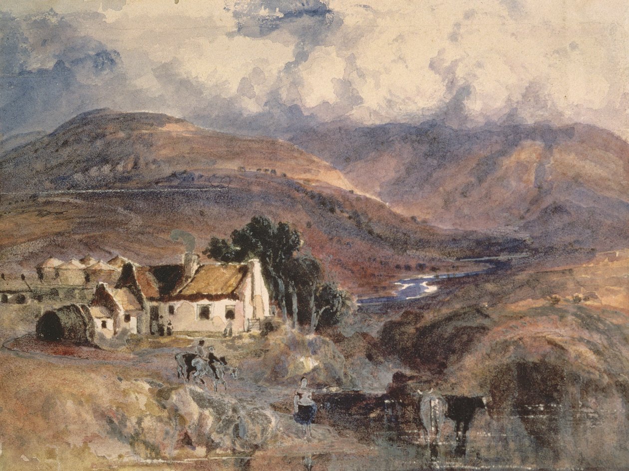 Skotská krajina od Joseph Noel Paton