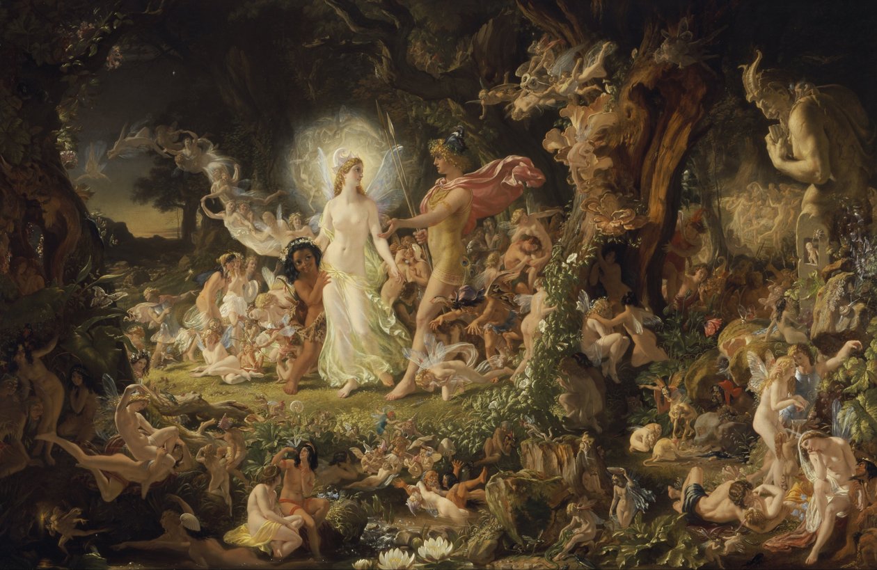 Hádka Oberon a Titania od Joseph Noel Paton