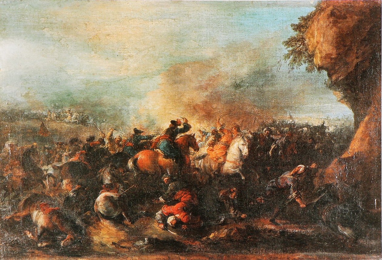 Boj mezi Turky a křesťany od Joseph Parrocel