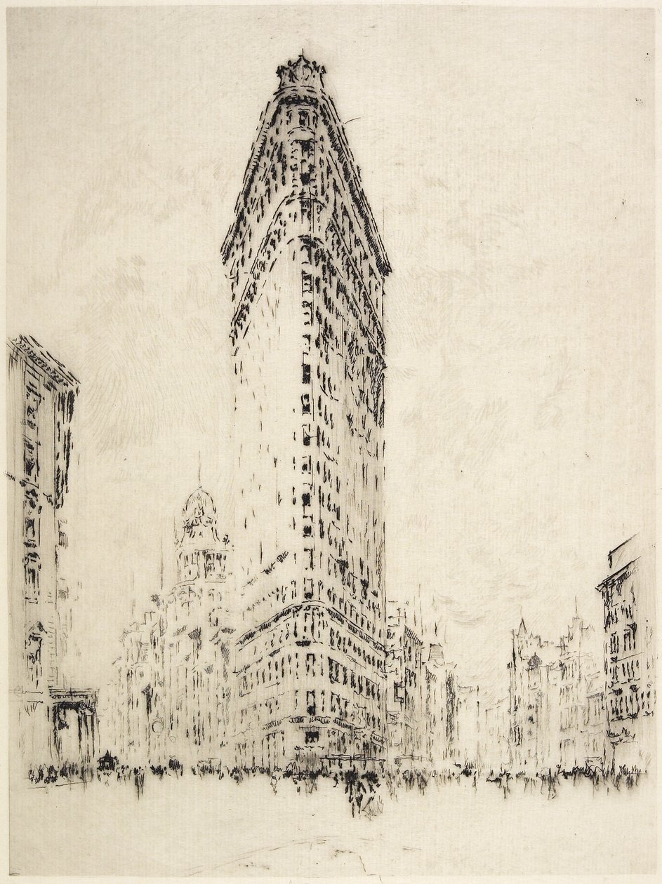 Flatiron Building, 1904 od Joseph Pennell