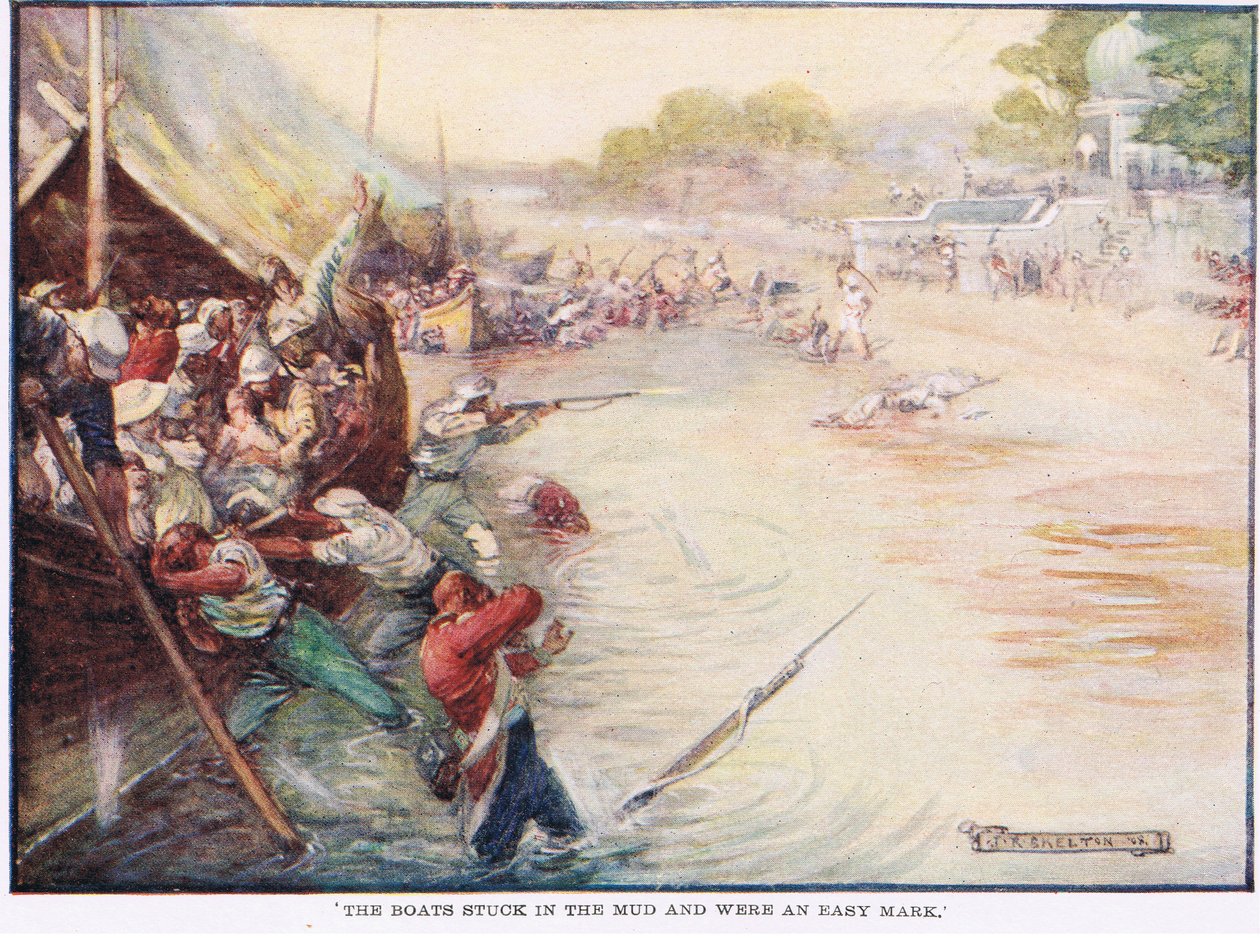 Lodě uvízly v bahně a byly snadnou značkou od Joseph Ratcliffe Skelton