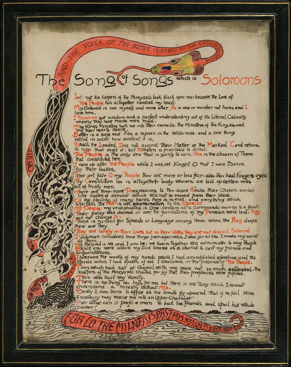 Píseň písní, která patří Solomonovi, 8. září 1907 (pero a inkoust a wc na papíře) od Joseph Rudyard Kipling
