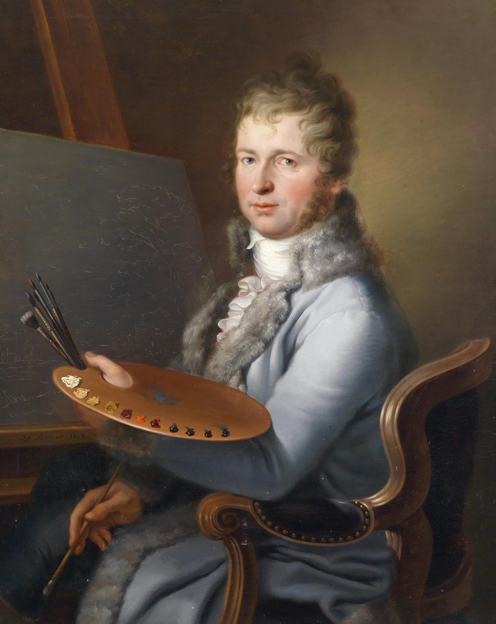 Portrét Franze Stöbera (1760-1834) podle rodinné tradice od Joseph Salomon