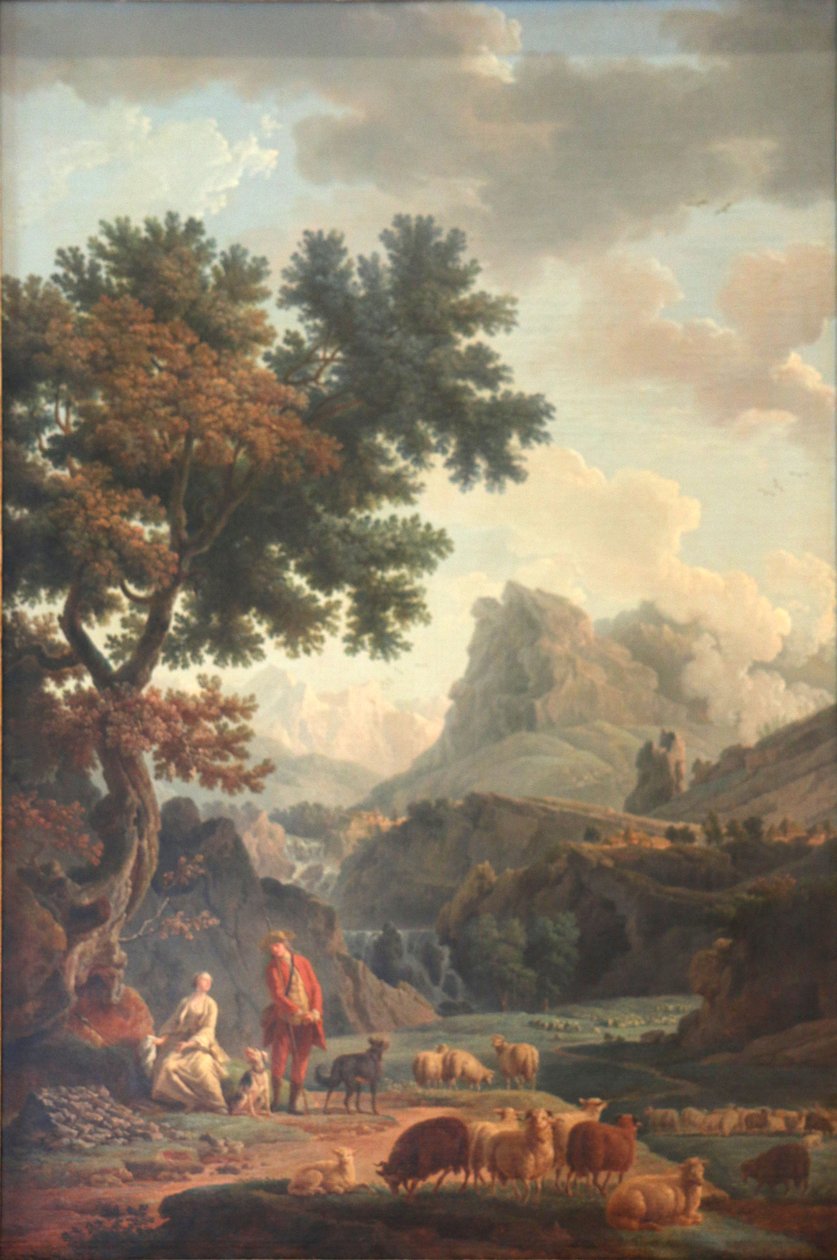 Alpská pastýřka od Claude Joseph Vernet