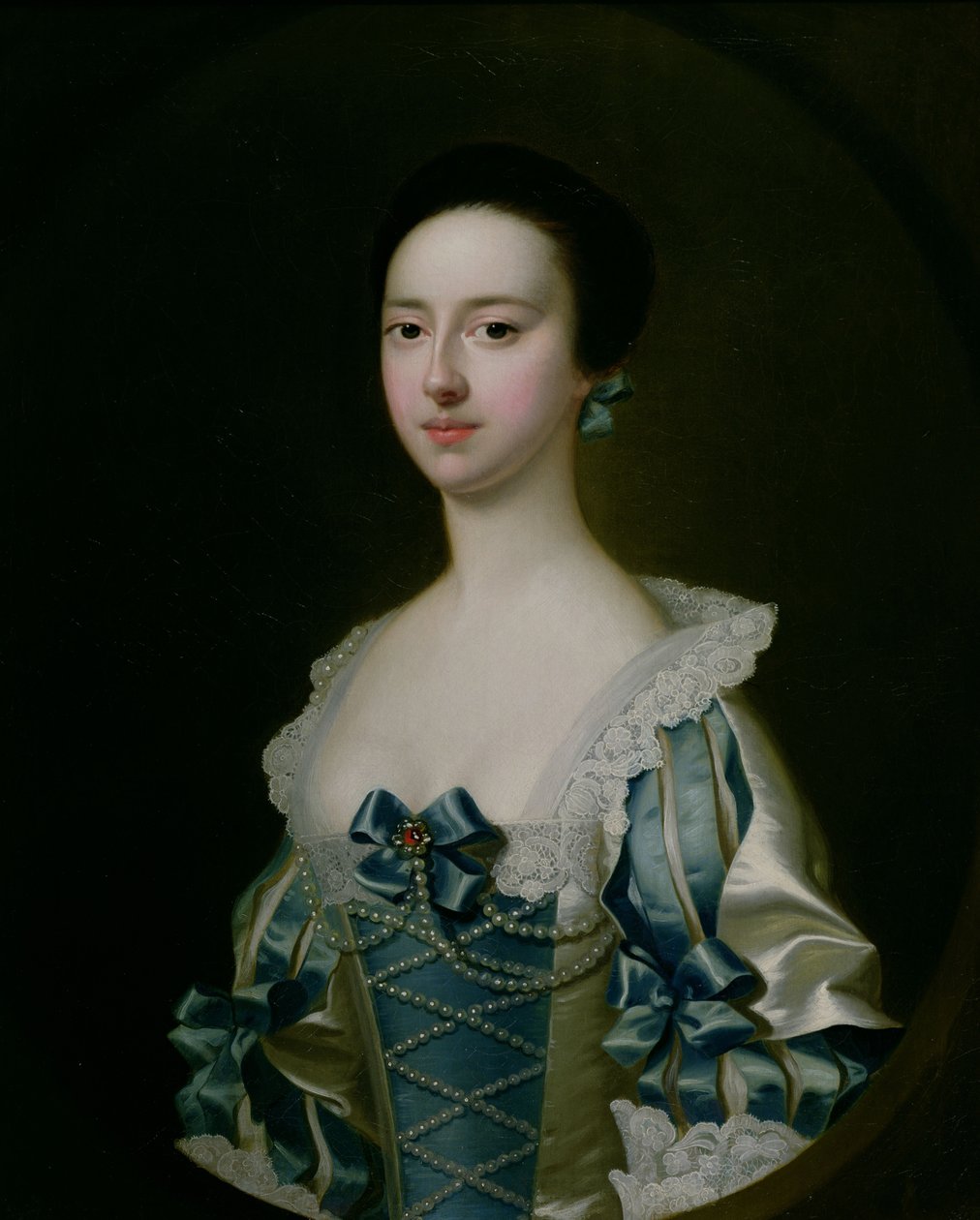 Anne Bateman, později paní John Gisbourne, 1755 od Joseph Wright of Derby