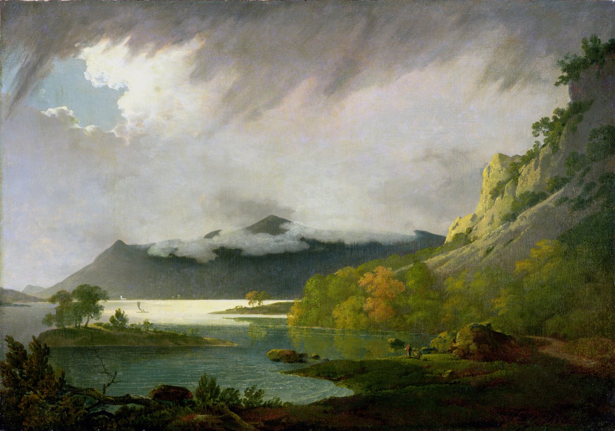 Derwent Water with Skiddaw in the Distance, c.1795-6 od Joseph Wright of Derby