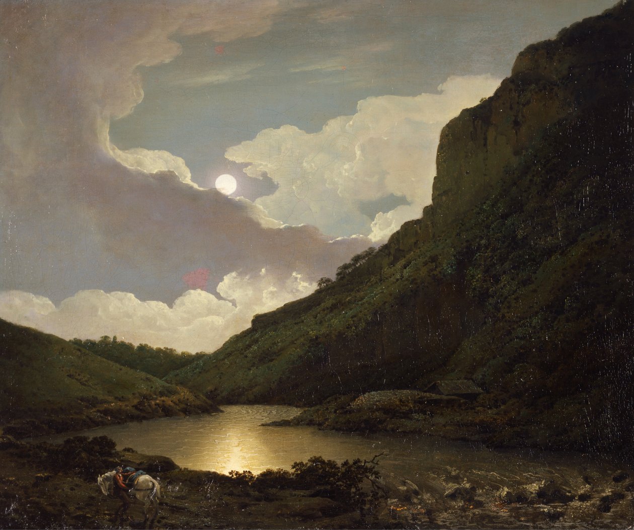 Matlock Tor od Moonlight od Joseph Wright of Derby